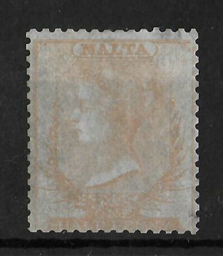 Malta 1860 - 1863 Hinged 1/2d Buff No Wmk Sg 3 Cv £850