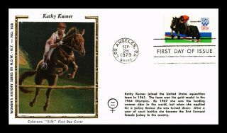 Dr Jim Stamps Us Kath Kusner Olympic Equestrian Events Colorano Silk Fdc Cover