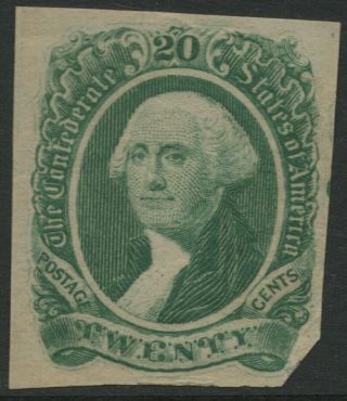 Csa13b – 1863 20c Confederate States - George Washington - Dark - Green 13 13b Us