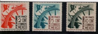 Mexico,  Scott 764 - 766,  Mh