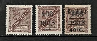 Hick Girl Stamp - Portugal - Cape Verde Sc P1,  79,  206 Newspaper S512