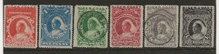 Niger Coast Protectorate Sg 45/50 1894 Set Of 6 Mixed & All Fine