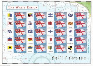 Gs - 027 - The White Ensign Generic Smilers Stamp Sheet