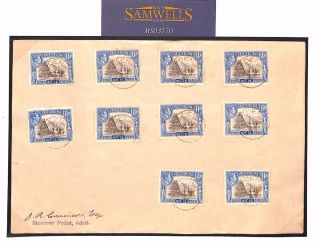 Ms3170 1945 Aden Steamer Point Kgvi Cover Unusual Franking {samwells - Covers}
