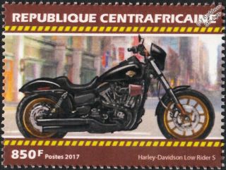 Harley Davidson Dyna Low Rider S Motorcycle Motorbike Stamp
