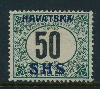 Yugoslavia/croatia.  Postage Due.  50 F.  Green/black - Hfg.  Michel 800,  - €