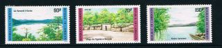 Cameroon Stamps,  1985 Landscapes 1085 - 7,  Scott 787 - 9 Mnh
