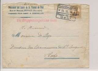 Lk74480 Germany 1916 Fine Cover With Cancels