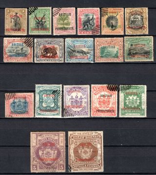Malaya Straits Settlemen 1901 North Borneo British Protectorate Set Of Use Stamp