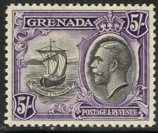 Grenada Sg144 1934 5/ - Black & Violet Mtd