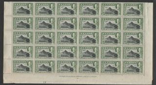 Ceylon 1935 George V 3c Black And Olive - Green In Complete Sheet X 60 Sg 369 Mnh.