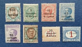 Dalmatia Stamps,  Scott 1 - 6,  J1 - J2 Mnh