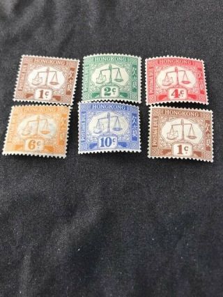Hong Kong Stamps[pre1997] Full Set 1923 Postage Due Stamps Sgd1 - D5