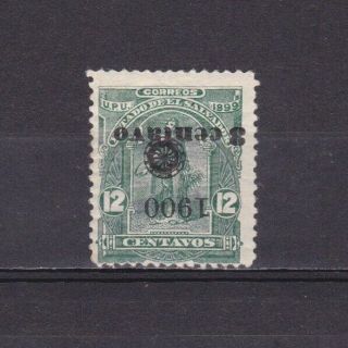 El Salvador 1900,  Sc 250,  Inverted Overprint,  Mnh