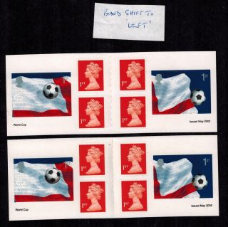 Error Mistake 2002 Self Adhesive Worldcup Booklet Pm6 With Phosphor Shift