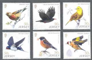 Jersey - Birdlife Links With China Sept 2018 Mnh Set