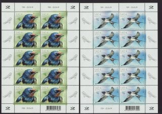 Estonia 2019 Mnh - Europa - National Birds - Two Sheets Of 10 Stamps