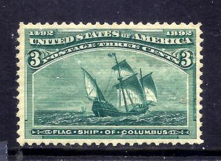Us Stamps - 232 - Mnh - 3 Cent 1893 Columbian Expo Issue - Cv $97
