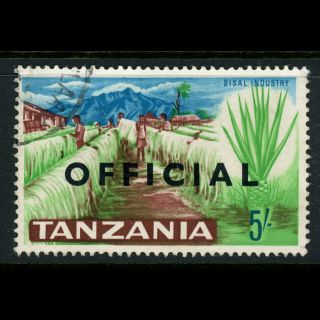 Tanzania 1966 5s Official Overprint.  Sg O16.  Fine.  (wb864)