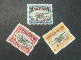 Nystamps Bolivia Stamp C14 - C16 Og H $60