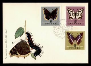 Dr Who 1963 Poland Butterfly Fdc Pictorial Cancel C130068