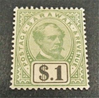 Nystamps British Malaya Sarawak Stamp 21 Og H $100