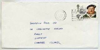 Falkland Is 1982 Post Conflict Cover From Hms Hydra Hospital Ship To Guernsey