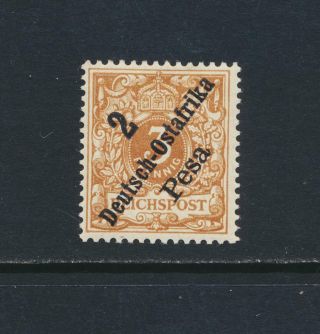 German East Africa 1896,  2p On 3pf Br Brown Ocre,  Vf Mlh Mi 6c €140 (see Below)