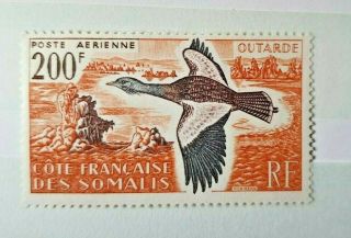 Early Birds Wildlife Airmail 200fr Vf Mnh France Cote Des Somalis B301.  21 0.  99$