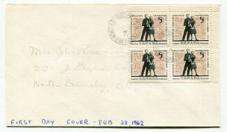 Canada Bc British Columbia - Vancouver North Burnaby 1962 Cds Cancel Cover -