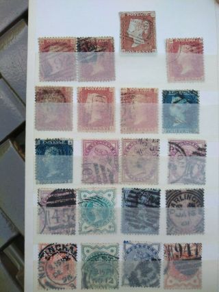 Group Of 28 Victorian Stamps Incl.  1 Imperf.  Penny Red & 2 X Two Pence Blues