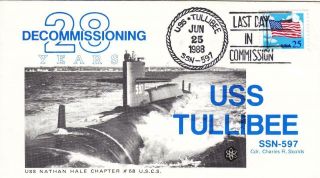 1988,  Uss Tullibee,  Ssn - 597,  Last Day In Commission (s15598)