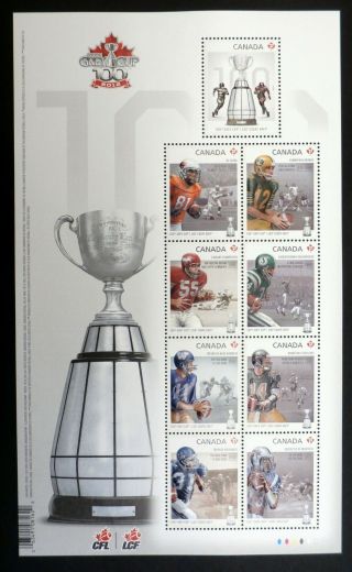 Canada 2012: Canadian Football League,  Grey Cup Centenary,  Scott 2567