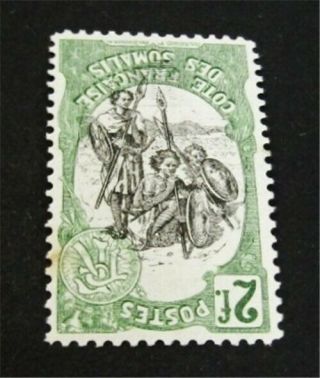 Nystamps French Somali Coast Stamp 62 Og H Paid: $100 Center Inverted