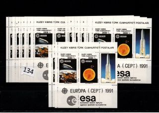 // 12x Northern Cyprus - Mnh - Space - Spaceship - Europa Cept 1991