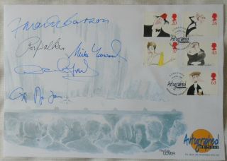 Gb Signed Cover By 5 Comedians - 1998 Vgc - Frank Carson,  Mike Yarwood