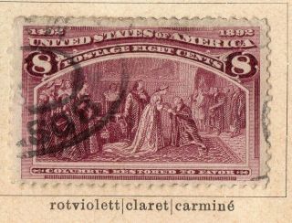 United States 1893 Early Issue Fine 8c.  Nw - 11612