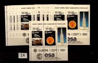 / 11x Northern Cyprus - Mnh - Space - Spaceship - Europa Cept 1991