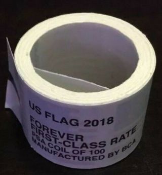 Usps Forever Stamps 2018 Us Flag Roll/coil 100