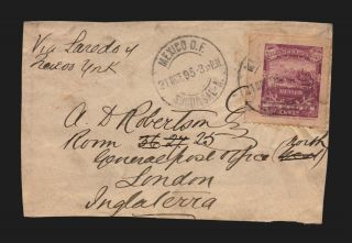 Mexico - Sc 248 On 1895 Cover (front Only) / Lot 0719329