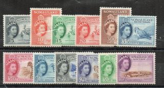 Somaliland Protectorate 1953 - 58 Set To 10s Mlh/mh