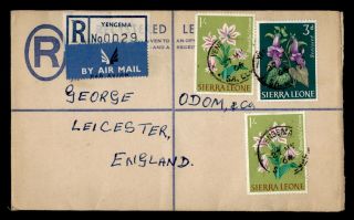 Dr Who 1964 Sierra Leone Yengema To Gb Registered Letter Airmail C122089