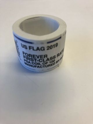 Usps Us Flag (2019) Coil Of 100