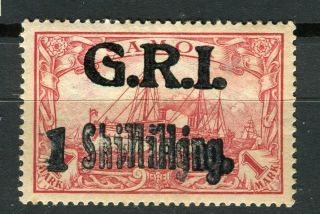 Samoa 1914 German Yacht Type Gri Surcharge On 1m.  Interesting Reference Item