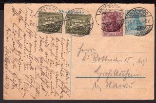 2942 Germany Ps Stationery Postal Card 1922 Inflation Angenrod (k.  Alsfeld)