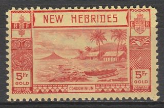 Hebrides 1938 Gold Currency 5fr