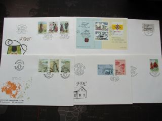 Åland 6 Fdc Covers,  1993