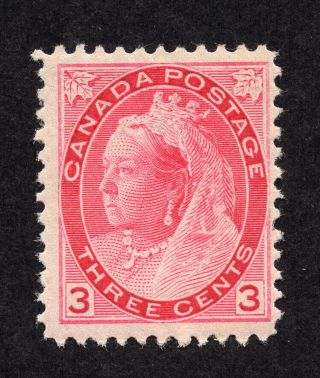 Canada 78 3 Cent Carmine Queen Victoria Numeral Issue Mlh