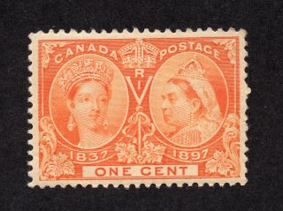 Canada 51 1 Cent Orange Queen Victoria Diamond Jubilee Issue Mnh