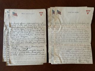 WWI letters,  all African American 368th Inf.  Reg.  Father of B - 25 TUSKEGEE Pilot. 7